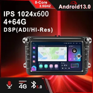 Autoradio 8 core 4+64 GB Android 13 Carplay per VW Touran Tiguan Golf 5 6 Passat - Foto 1 di 24