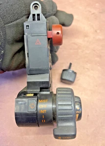 86 Mazda RX7 Windshield Wiper Switch Hazard Lever Handle Black Coupe READ 86-91 - Bild 1 von 10