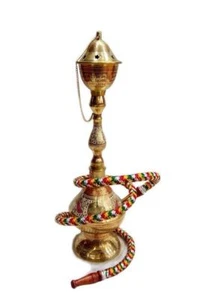 BRASS HOOKAH ARABIAN ROYAL HOOKAH 16' INCH LONG ANTIQUE WORKING HOOKAH - Picture 1 of 3