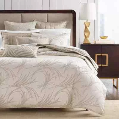 Hudson Park Collection Full Queen Brushstroke Duvet Cover In Taupe $425 - Image 1 of 4