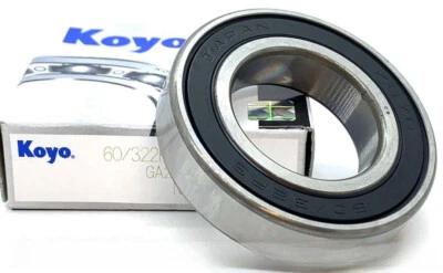 NEW KOYO 60/32 2RS C3 DEEP GROOVE BALL BEARING, RUBBER SEALED 32x58x13 - Image 1 of 3