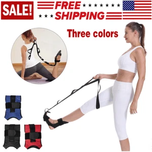 Yoga Band Flexibility Stretch Leg Fascia Stretcher Strap Ballet Gym Trainer US - Picture 1 of 18