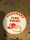 Vintage Honorary Fire Chief Fire Department Honorary Chief Pin Edison NJ Rare