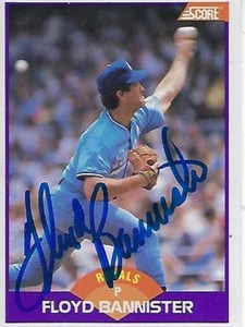 FLOYD BANNISTER SIGNED 1989 SCORE #249 - KANSAS CITY ROYALS - Picture 1 of 1