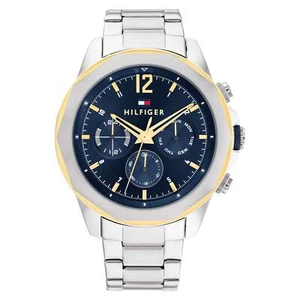 Tommy Hilfiger Silver-tone Steel Navy Dial Multi-function Men's Watch - 1792059 - Picture 1 of 6