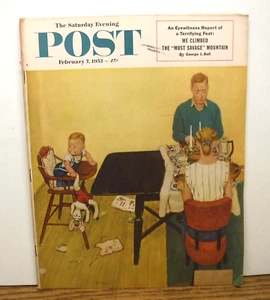 Saturday Evening Post February 7, 1953 Jack Welch cover 1950s Ads, Styles, Autos - Picture 1 of 14