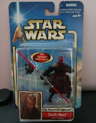 DARTH MAUL Sith Training w/ Lightsaber Probe Droid Star Wars Phantom Menace 2002 — 第 1/4 张图片