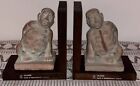 Vintage 1970'S Valisone ?Colima Mexico Ca. 200-800 A.D Pottery Bookends.