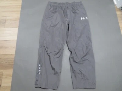 Calça masculina Huk Gunwale 3XL cinza à prova d'água resistente ao vento chuva pesca - Imagem 1 de 4