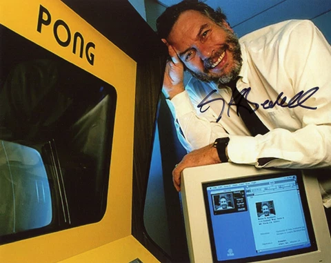 NOLAN BUSHNELL SIGNED 8x10 PHOTO VIDEO GAME PIONEER ATARI PONG RARE BECKETT BAS Cover