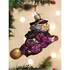 Old World Christmas Witch on Broomstick Ornament Includes Collectible Box