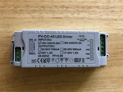 Power Supply Driver Dimmable Transformer for  LED Tape Strip Lights PV-CC-45 - Image 1 of 4