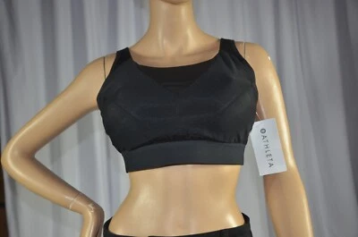 NWT MSRV $69 Athleta Size 38D 38 D Black Invincible Fitness  Bra #820325 - Image 1 of 4