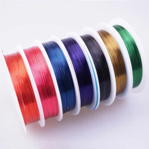 1 Roll Copper Wire Jewelry Winding Inlaid Line for Earring DIY Accessories - Picture 1 of 11