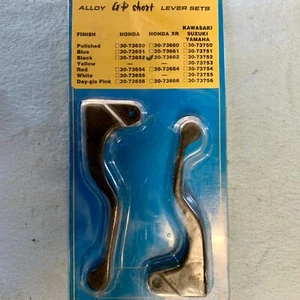 EMGO BLACK ALLOY GP SHORT LEVER SET HONDA XR W/CABLE BRAKE 30-73662 - Bild 1 von 2