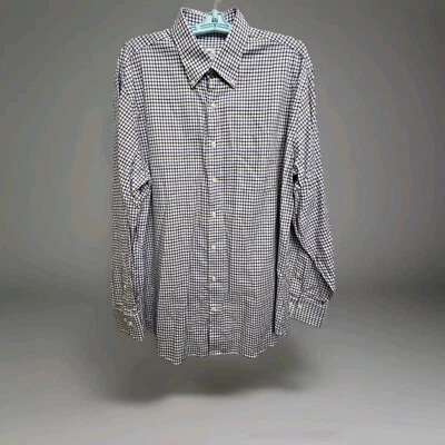 PETER MILLAR Mens L Multicolor Oxford Button Twill Shirt Long Sleeve Cotton - Image 1 of 4
