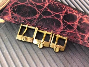 LOT OF 3 VINTAGE AUTHENTIC 70'S OMEGA 12MM & 10MM GOLD PLATED WATCH BUCKLE - Picture 1 of 21