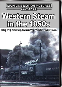 Western Steam in the 1950s DVD Union Pacific Southern D&RGW CB&Q Great Western - Picture 1 of 1