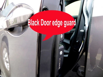 Fit 2004-2016 SCIONmodels BLACK Door Edge Protector Guard Moulding 4pcs - Image 1 of 4