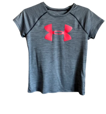 Under Armour свободного купе SZ молодежи Lg короткий рукав серый тепла Gear футболка поли - Изображение 1 из 4