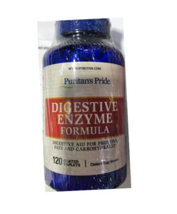 Puritan's Pride Digestive Enzyme Formula - 120 Caplets - Picture 1 of 1