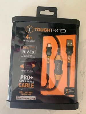 Tough Tested 4ft USB Cable Charger - Image 1 of 2