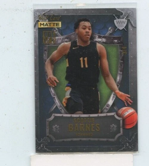 Scottie Barnes 2022 Wild Card Matte SP Exclusive Rookie RARE SSP Serial #D 3/4 - Image 1 of 1