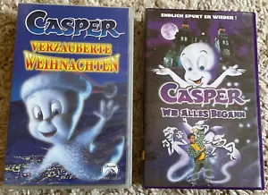 2x VHS Video CASPER * Wie alles begann 1997 & Verzauberte Weihnachten 2000 - Bild 1 von 22