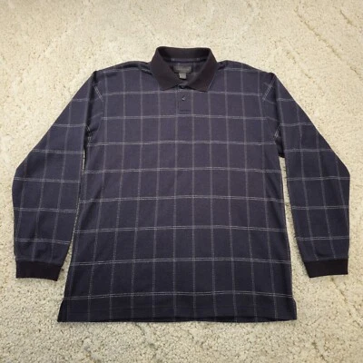 Van Heusen Mens Long Sleeve Shirt Sweater Collared Pullover Size Large Warm Cozy - Image 1 of 4