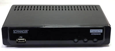 Schwaiger DVB-T2 Receiver DTR 600 HD Full HD LAN HDMI ohne Fernbedienung - Bild 1 von 2