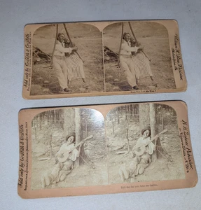 Very Rare Stereoviews Pair by Griffith and Griffith Early 1900s - Bild 1 von 4