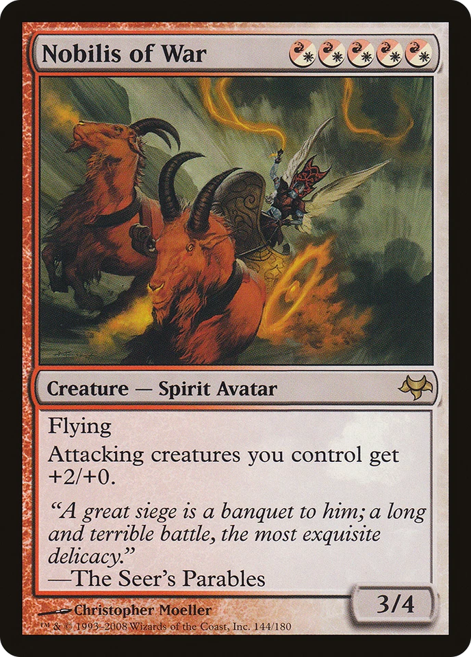 Nobilis of War #144 (MP) Eventide EVE Magic MTG - Image 1 of 1