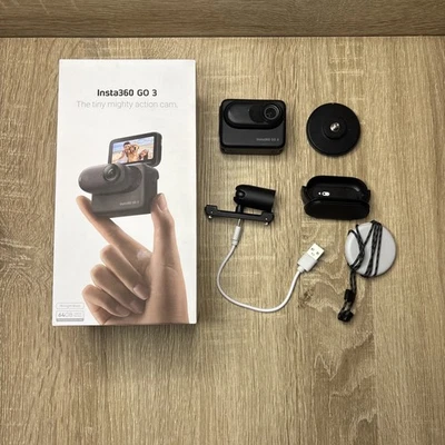 INSTA360 GO 3 CAMCORDER BOXED 64GB ACTION CAMERA 1080P DIGITAL HIGH DEFINITION - Image 1 of 3