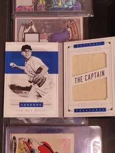 2016 National Treasures Pee Wee Reese JUMBO Relic /10 Legends Material LBM-PWR - Picture 1 of 4