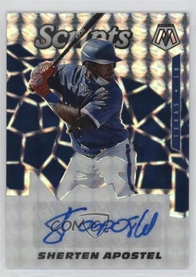 2021 Panini Mosaic Scripts Sherten Apostel #SCR-SA Rookie Auto RC - Image 1 of 2