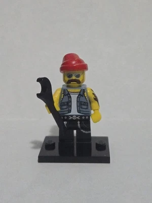 Lego Minifigures Series 10- Motorcycle Mechanic,New,Retired,Rare,Great Condition - Image 1 of 2