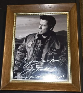 Framed 8x10 Autographed Photo John Travolta Broken Arrow  - Picture 1 of 2