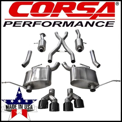 Kit de escape doble Cat-Back Corsa 2.5" para Jeep Grand Cherokee Summit 14-21 5.7L Foto 1 de 4