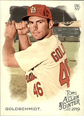 2019 Topps Allen & Ginter #62 Paul Goldschmidt St. Louis Cardinals - Image 1 of 2