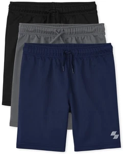 The Children's Place,Boys,Basketball Shorts,Black/Black ICE/Tidal- 3 Pack,Lar... - Picture 1 of 4