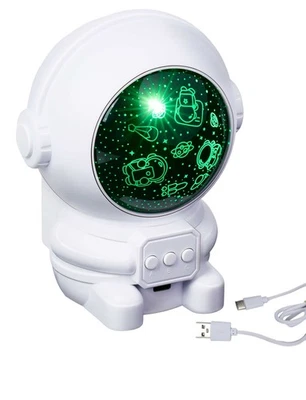 Sternenprojektor LED Astronauten Nachtlicht Kinder Einschlafhilfe Sternenhimmel - Bild 1 von 4
