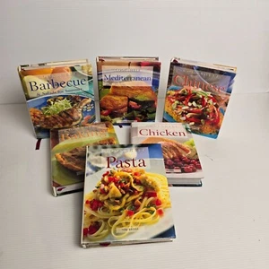 Cookshelf Cookbooks x 6 Recipes. 6” X 5” Pasta Chicken Chinese Baking BBQ - Picture 1 of 21