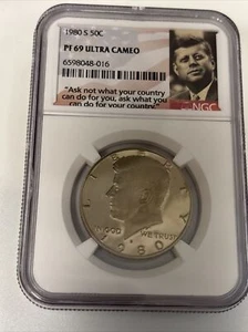 1980-S Kennedy Half Dollar ULTRA CAMEO NGC Graded PF69 - Picture 1 of 5