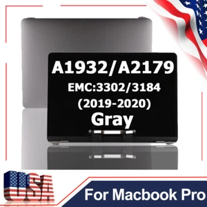 Gray LCD Screen Display+Top Cover For Macbook Air 13.3" A2179 A1932 2019-2020 US - Picture 1 of 10