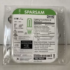 IKEA Sparsam 11W 3 Tube Light Bulbs 3 Pack E26 605lm 2700K 190mA 702.194.01 - Picture 1 of 6