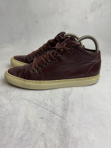 Common Projects Achille bassa pelle nero rosso taglia 41