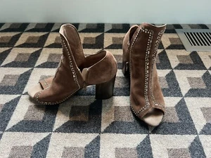 Botas para mujer Calleen Cordero Blair marrón gamuza cuero tachonadas talla 7 - Imagen 1 de 11