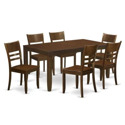 7  Pc  Dining  room  set-Kitchen  Tables  with  Leaf  and  6  Kitchen ... - Image 1 of 4