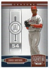 2005 Donruss Signature Century Proofs Silver 6 Ervin Santana 20/75 Angels