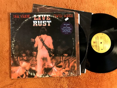 NEIL YOUNG & CRAZY HORSE Live Rust 2 LP Orig 1979 Reprise PROMO w/HYPE STICKER! - Image 1 of 2